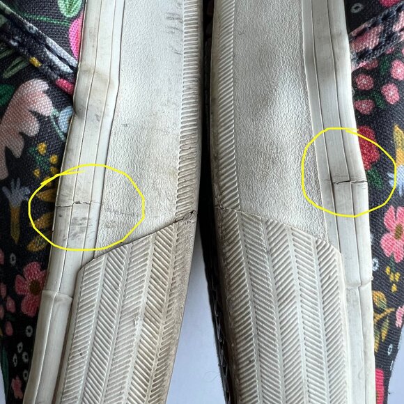 Keds x Rifle Paper Co Double Decker Wild Rose Canvas Slip-On, Sz 8.5 - Picture 6 of 11